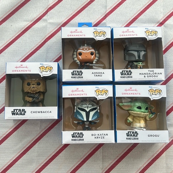 Set of 5 FunkoPop’s StarWars ornaments by Hallmark new in box
￼ - Picture 1 of 6